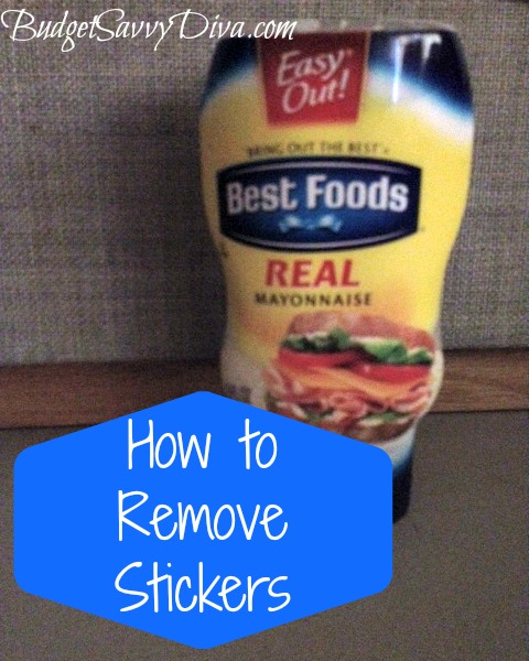 How to Remove Stickers | Budget Savvy Diva