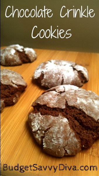 Chocolate Crinkle Cookies Recipe - Budget Savvy Diva