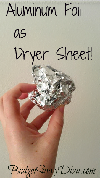 Homemade dryer shop balls aluminum foil