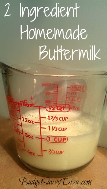2 Ingredient Homemade Buttermilk Recipe - Budget Savvy Diva