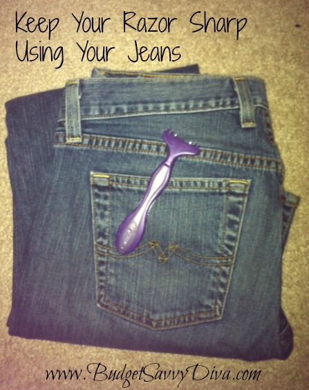 How to Sharpen Razors using your Jeans! | Budget Savvy Diva