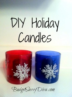 DIY Christmas Decorations Using Wine Glass and Candles | Budget Savvy Diva
