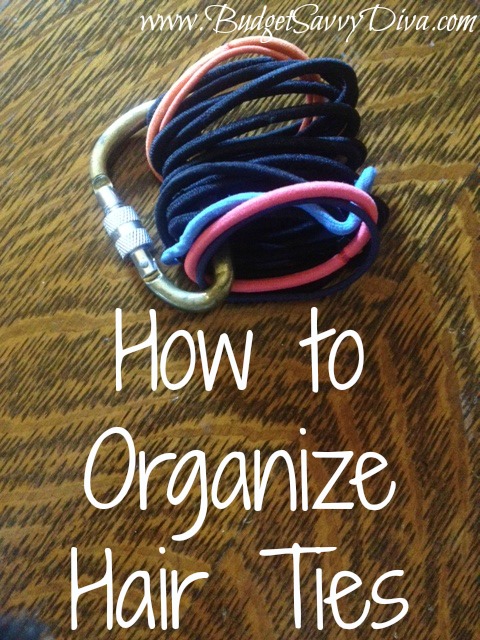 How to Organize Hair Ties - Budget Savvy Diva