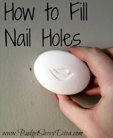 How To Fill Nail Holes Budget Savvy Diva - How To Patch Holes In Wall From Nails