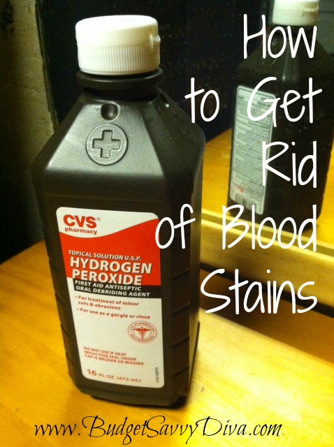 How to Get Rid of Blood Stains - Budget Savvy Diva