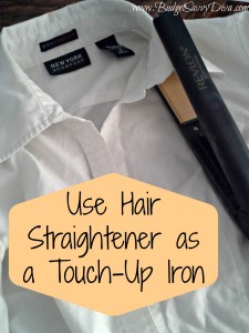 Hair Straightener as Iron