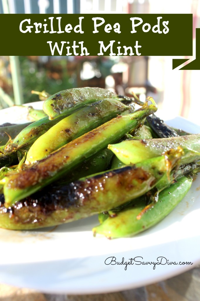 Grilled Pea Pods with Mint Recipe