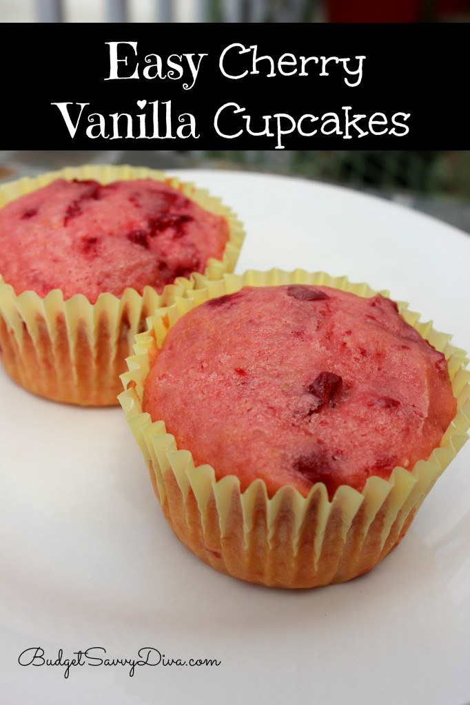 Easy Cherry Vanilla Cupcakes Recipe 