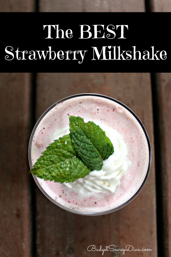 The Best Strawberry Milkshake Recipe 