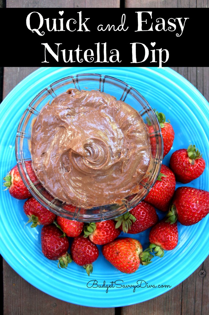 Quick and Easy Nutella Dip Recipe 