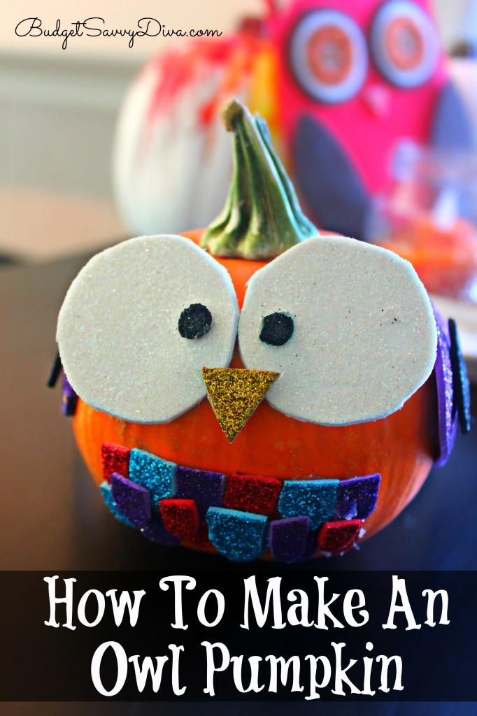 How to Make an Owl Pumpkin