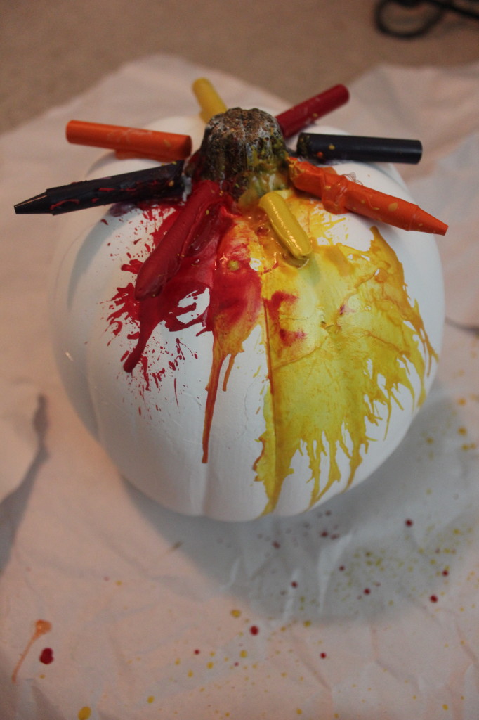 Crayon Melt Pumpkin Craft