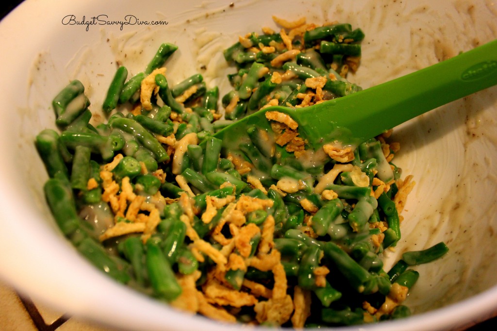 Green Bean Casserole with Bacon Recipe  - Budget Savvy Diva