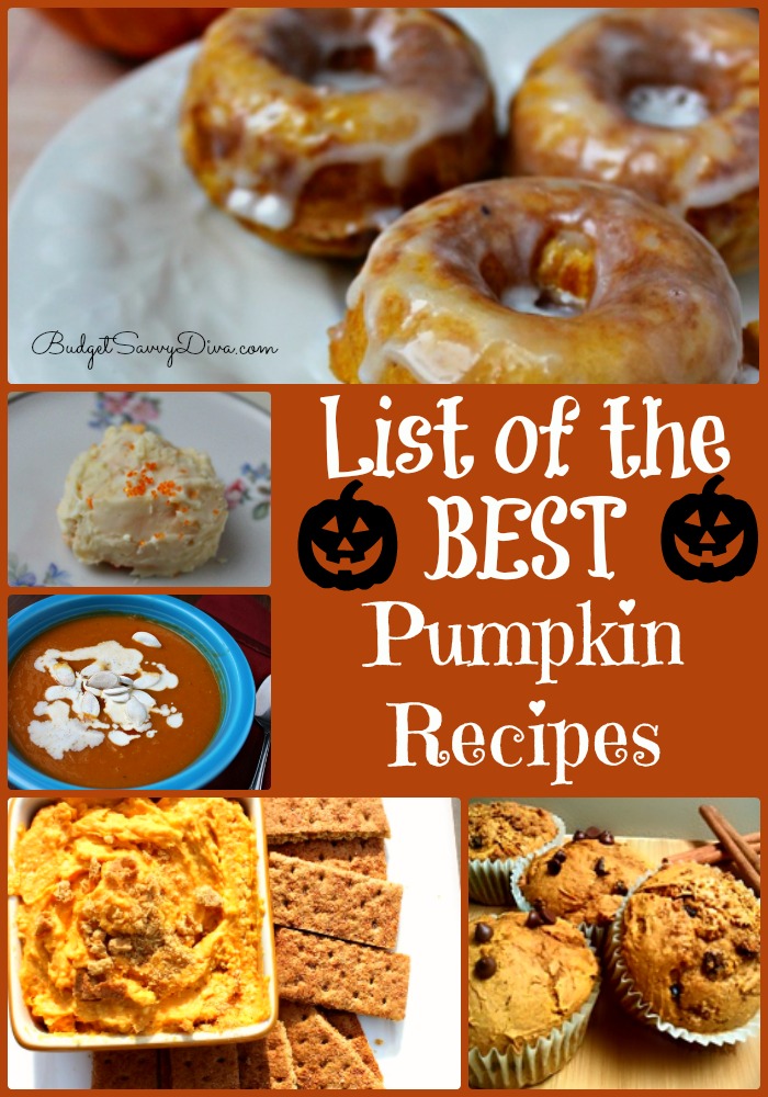 List of the Best Pumpkin Recipes 