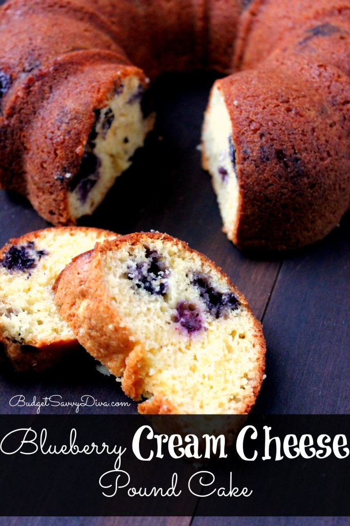 Blueberry Cream Cheese Pound Cake Recipe 
