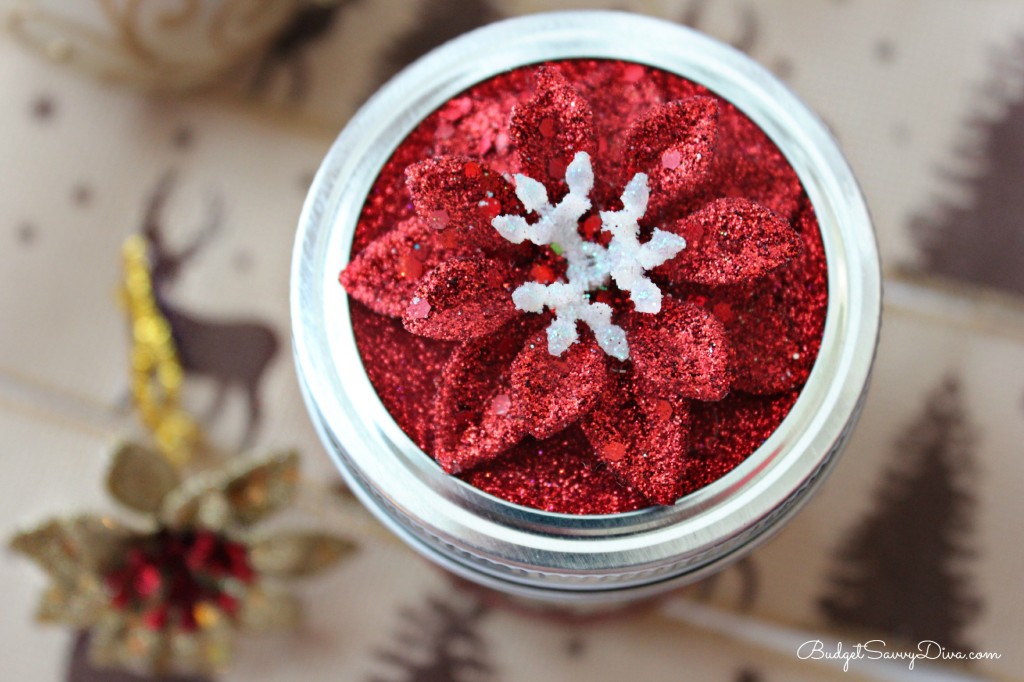 Mason Jar Christmas Candy Holder 