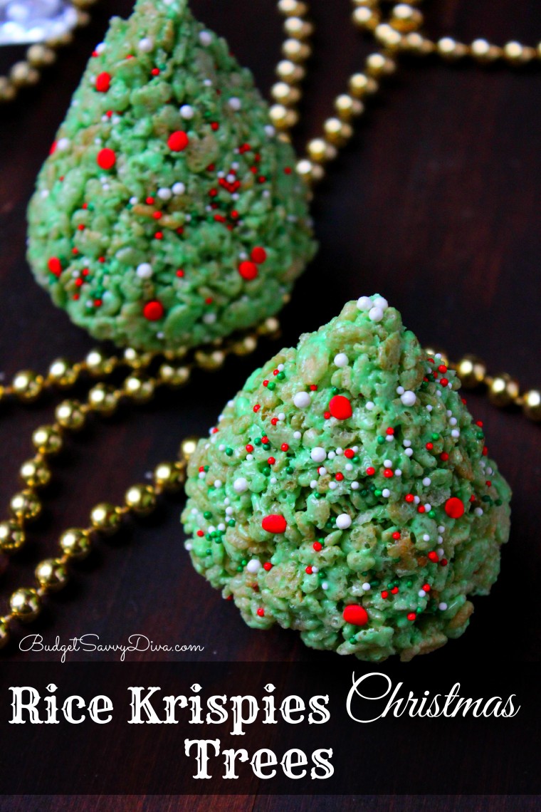 Rice Krispies Christmas Trees Recipe - Budget Savvy Diva