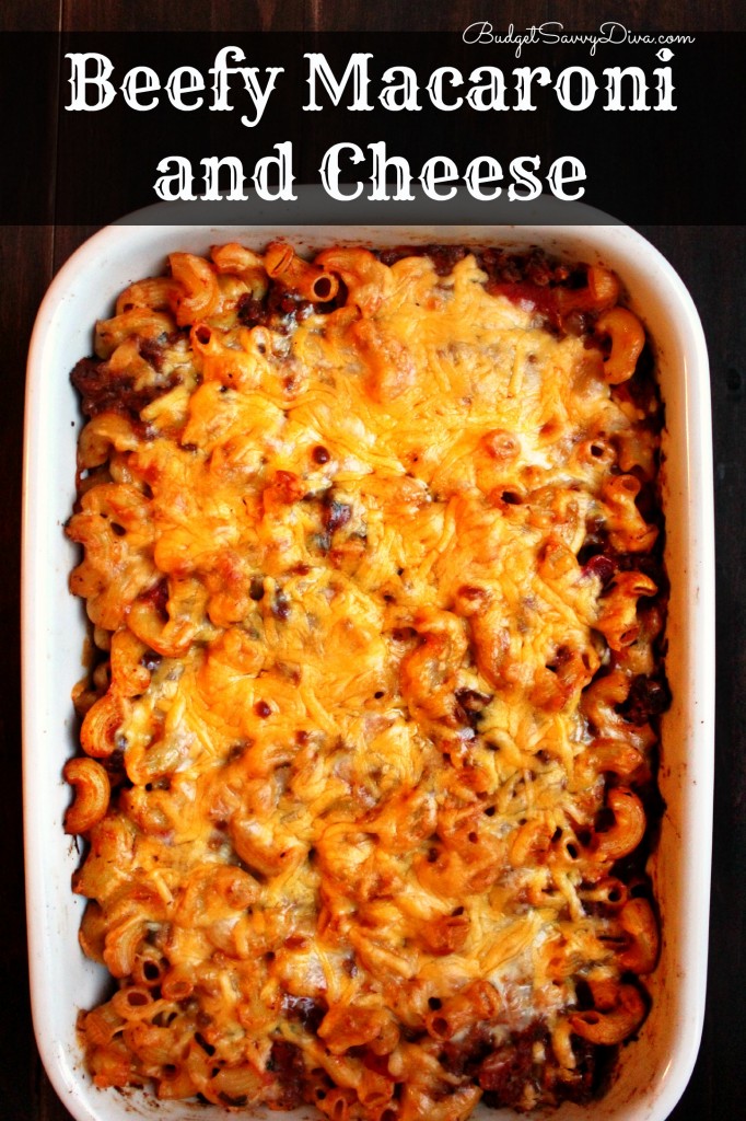 Beefy Macaroni and Cheese Casserole 