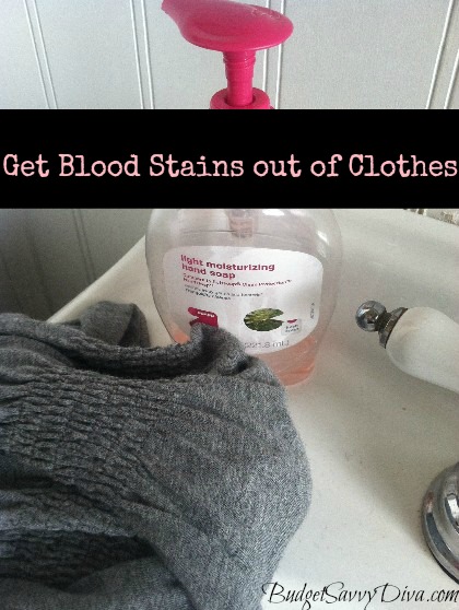 How to Get Blood Stains out of Clothes - Budget Savvy Diva