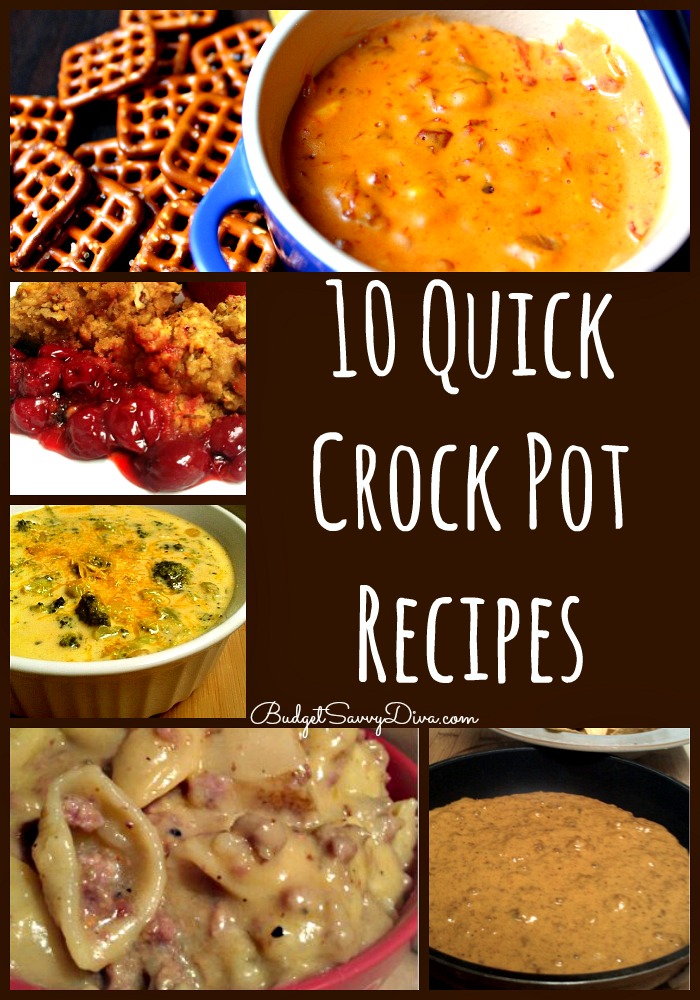 10 Quick Crock Pot Recipes Roundup 