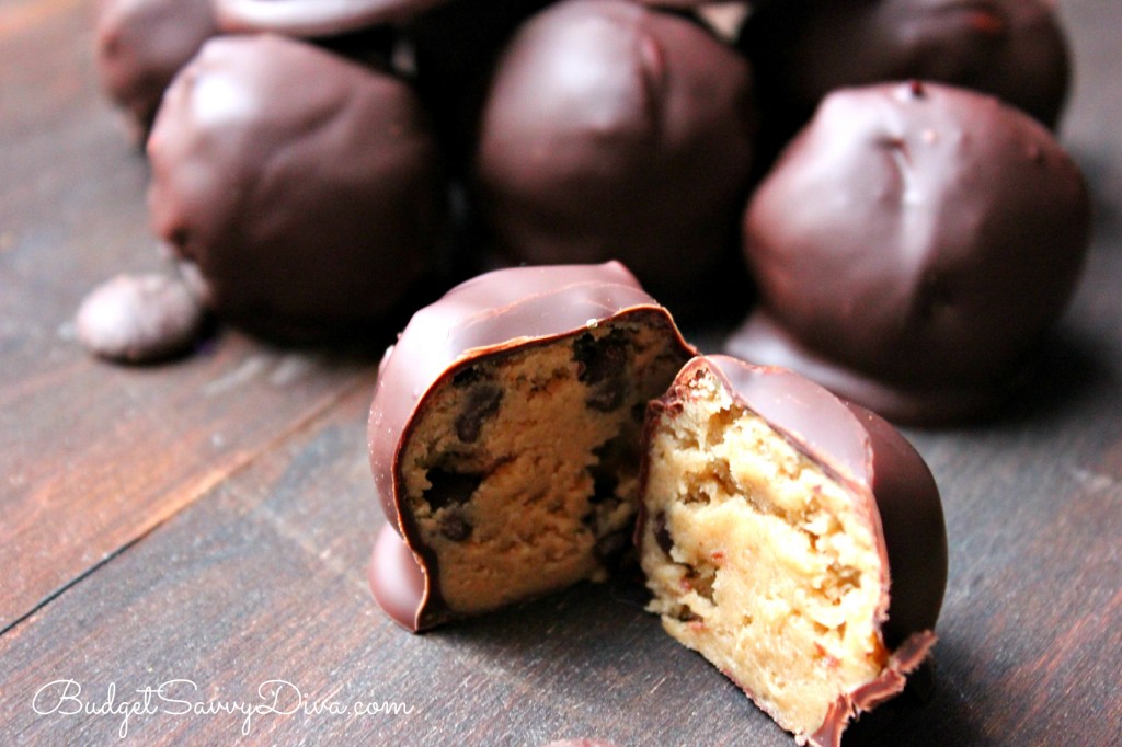 Chocolate Covered Cookie Dough Balls Recipe 