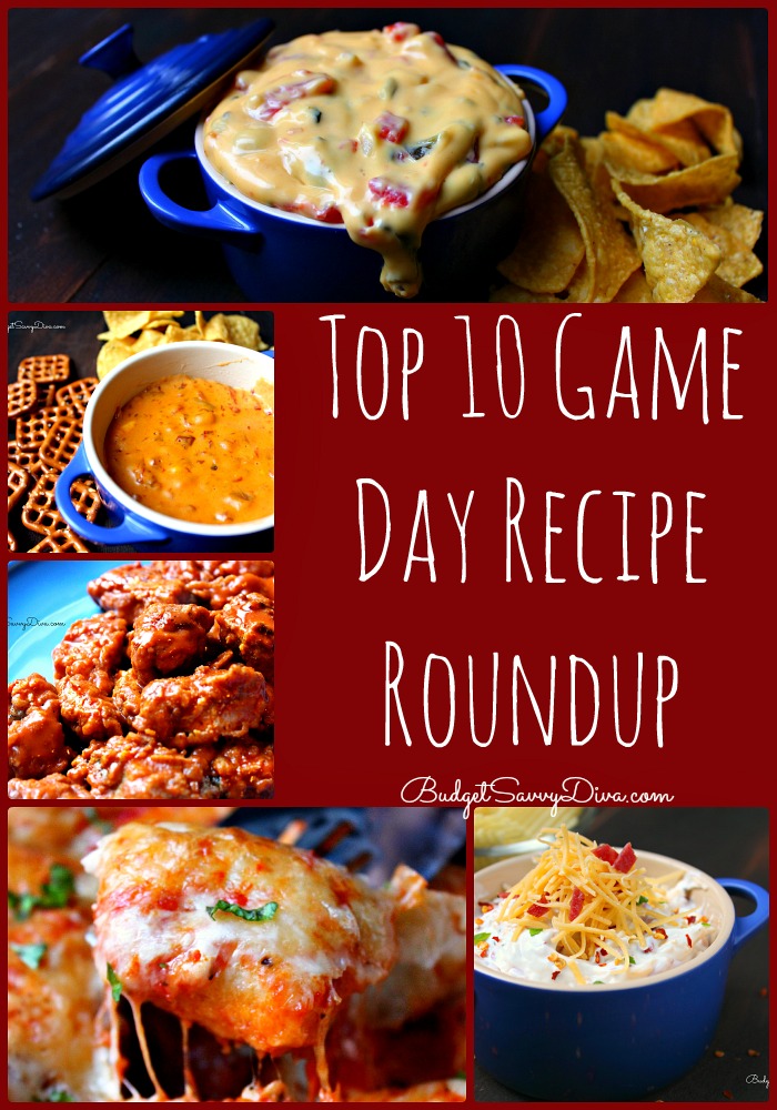 Top 10 Game Day Recipe Roundup