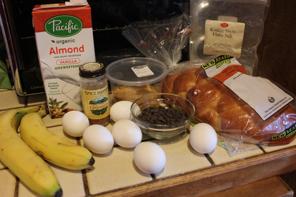 Chocolate, Peanut Butter, Banana French Toast Casserole Recipe 