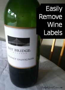 How to Easily Remove Labels from Wine Bottles - Budget Savvy Diva