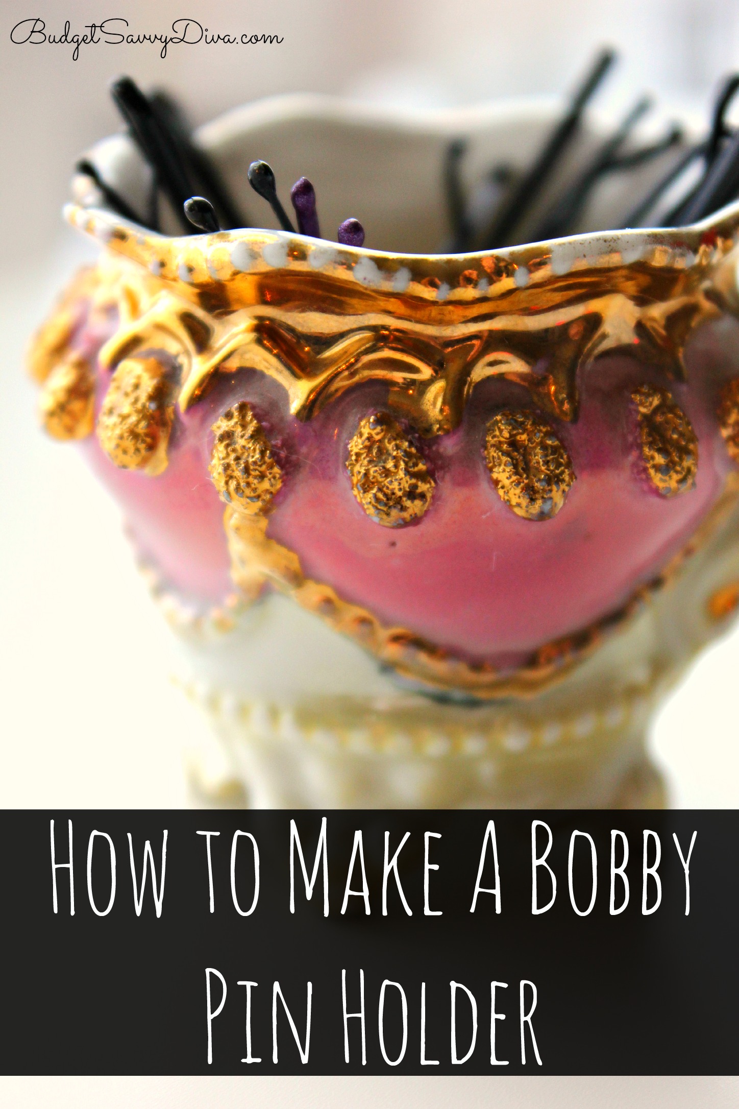 How To Make A Bobby Pin Holder - Budget Savvy Diva