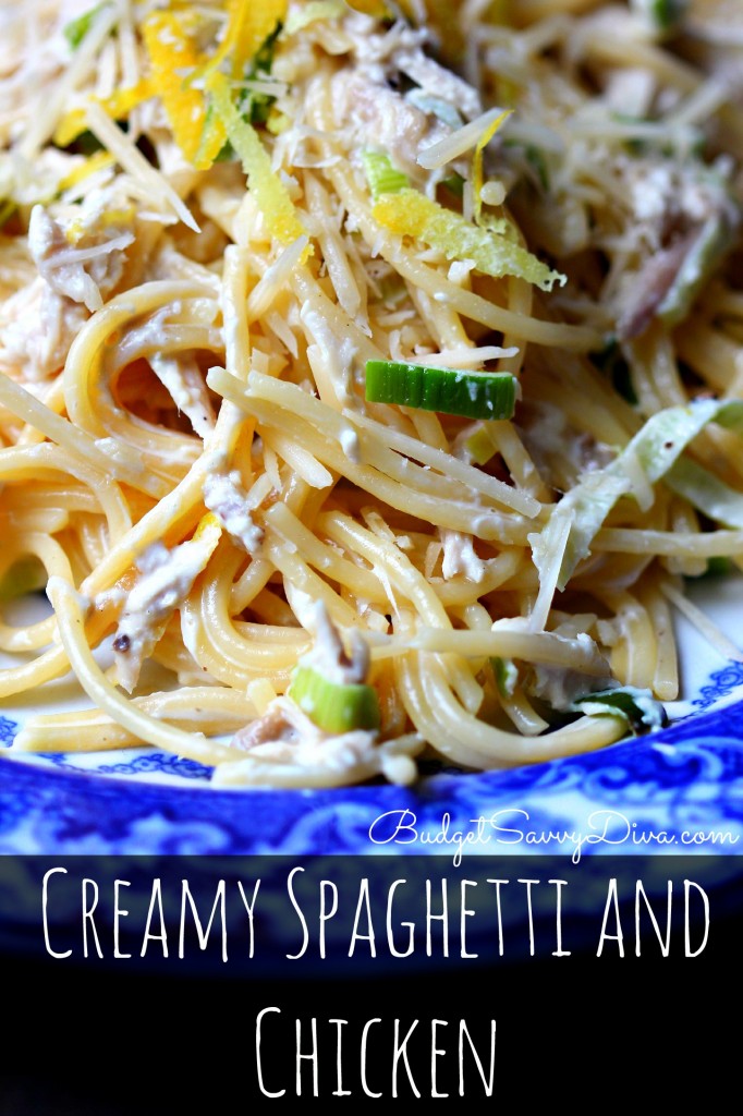 Creamy Spaghetti and Chicken Recipe 