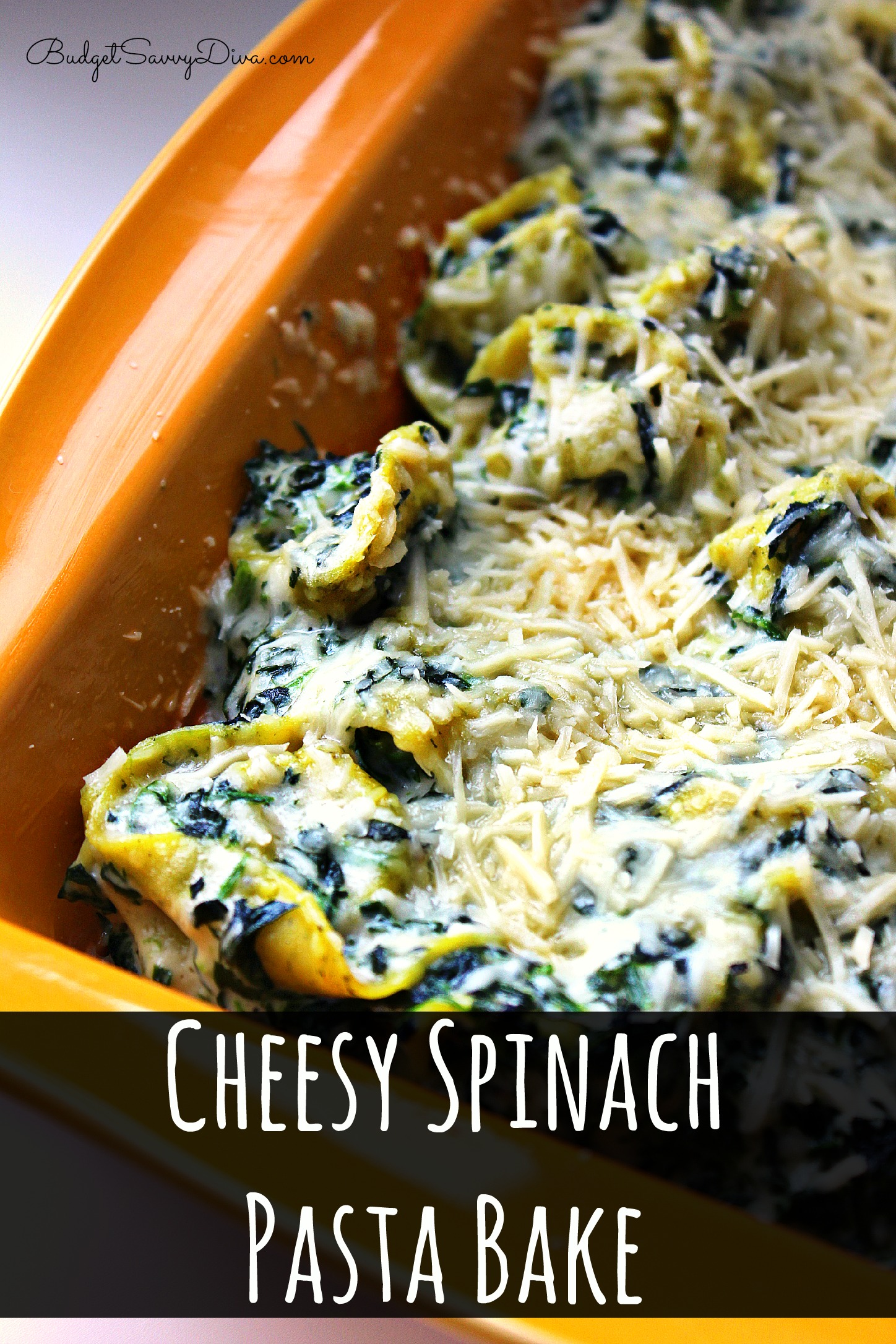 Cheesy Spinach Pasta Bake Recipe Budget Savvy Diva
