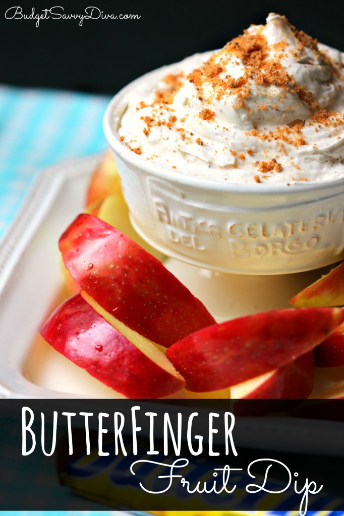 ButterFinger Fruit Dip Recipe , butterfingers recipes, fruit dips made with cream cheese