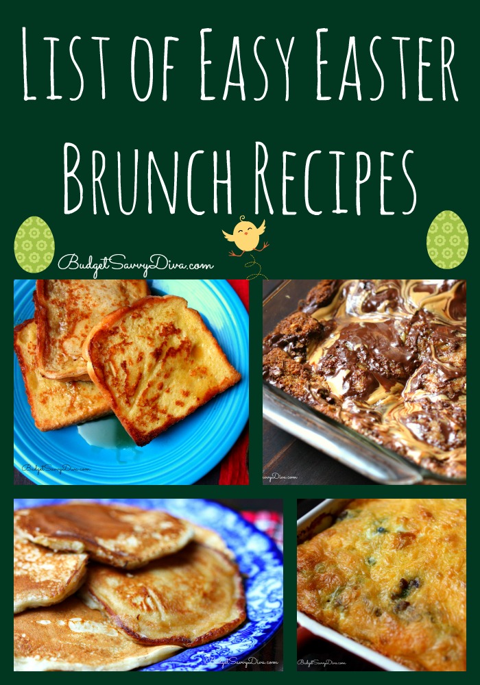 List of Easy Easter Brunch Recipes