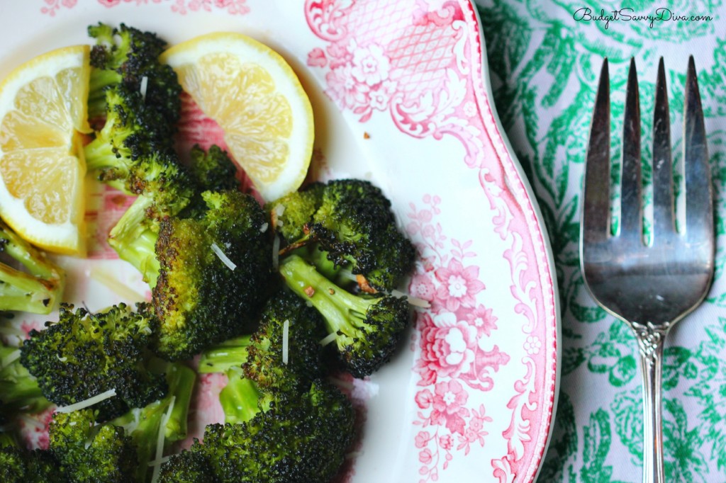 Roasted Garlic Lemon Parmesan Broccoli Recipe 