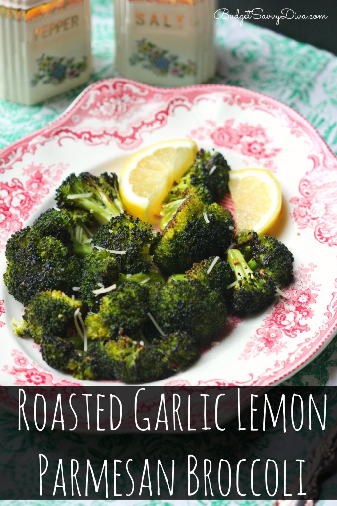 Roasted Garlic Lemon Parmesan Broccoli Recipe 