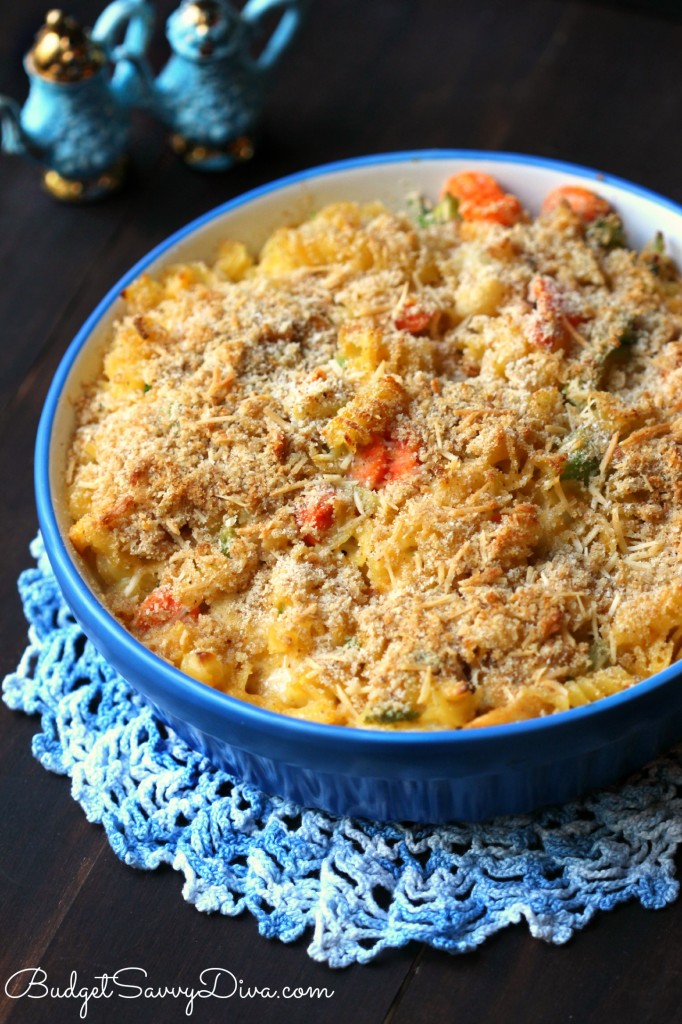 Easy Mac and Cheese Veggie Chicken Casserole Recipe