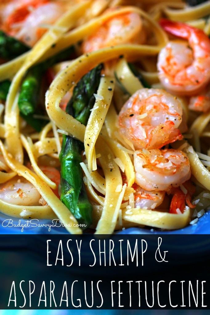 Easy Shrimp and Asparagus Fettuccine Recipe 