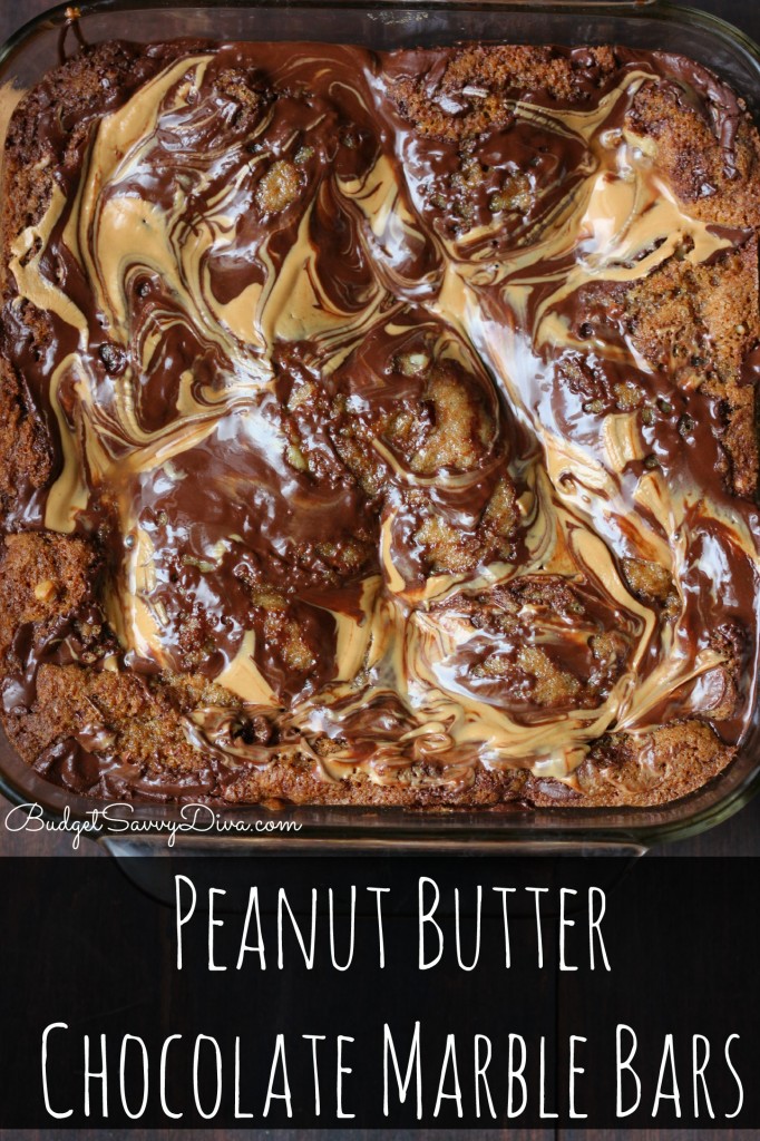 Peanut Butter Chocolate Marble Bars Recipe - Marie's Recipe