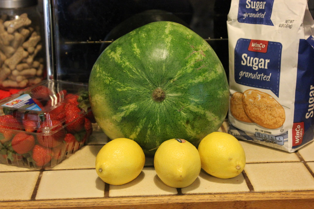 Watermelon and Strawberry Lemonade Drink Recipe 