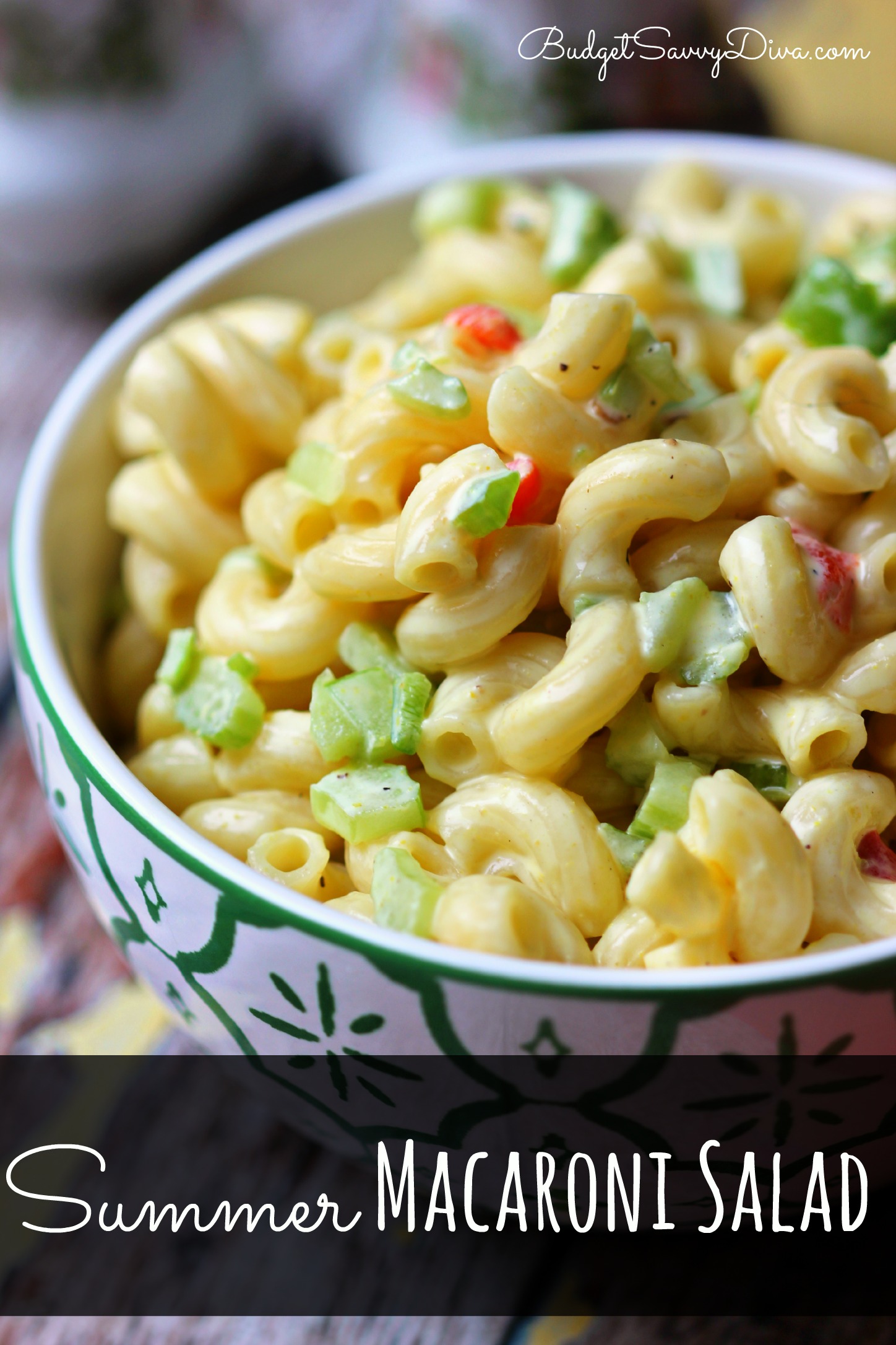Summer Macaroni Salad Recipe Budget Savvy Diva
