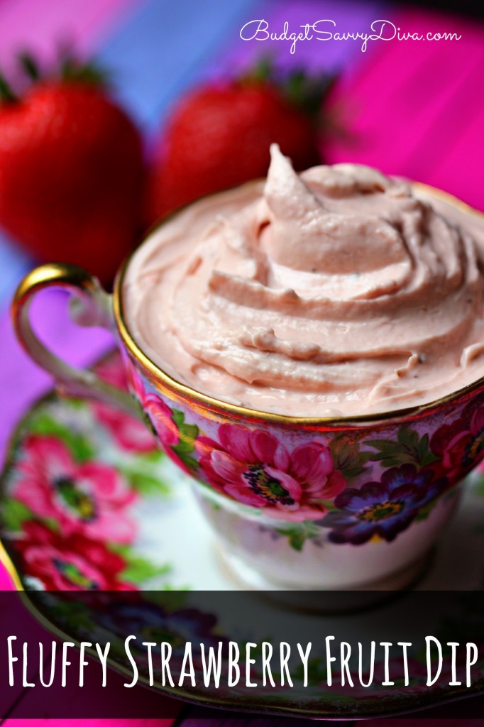 Fluffy Strawberry Fruit Dip Recipe