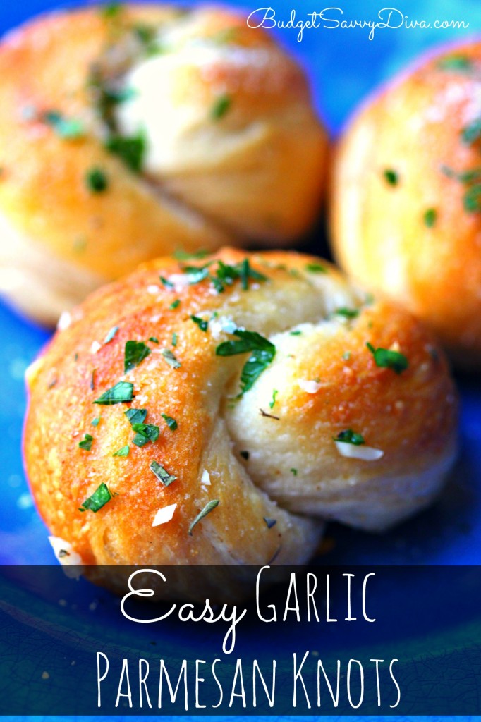 Easy Garlic Parmesan Knots