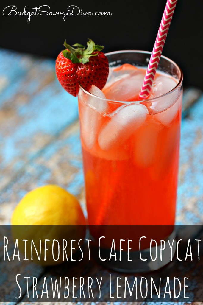 Rainforest Cafe Copycat Strawberry Lemonade