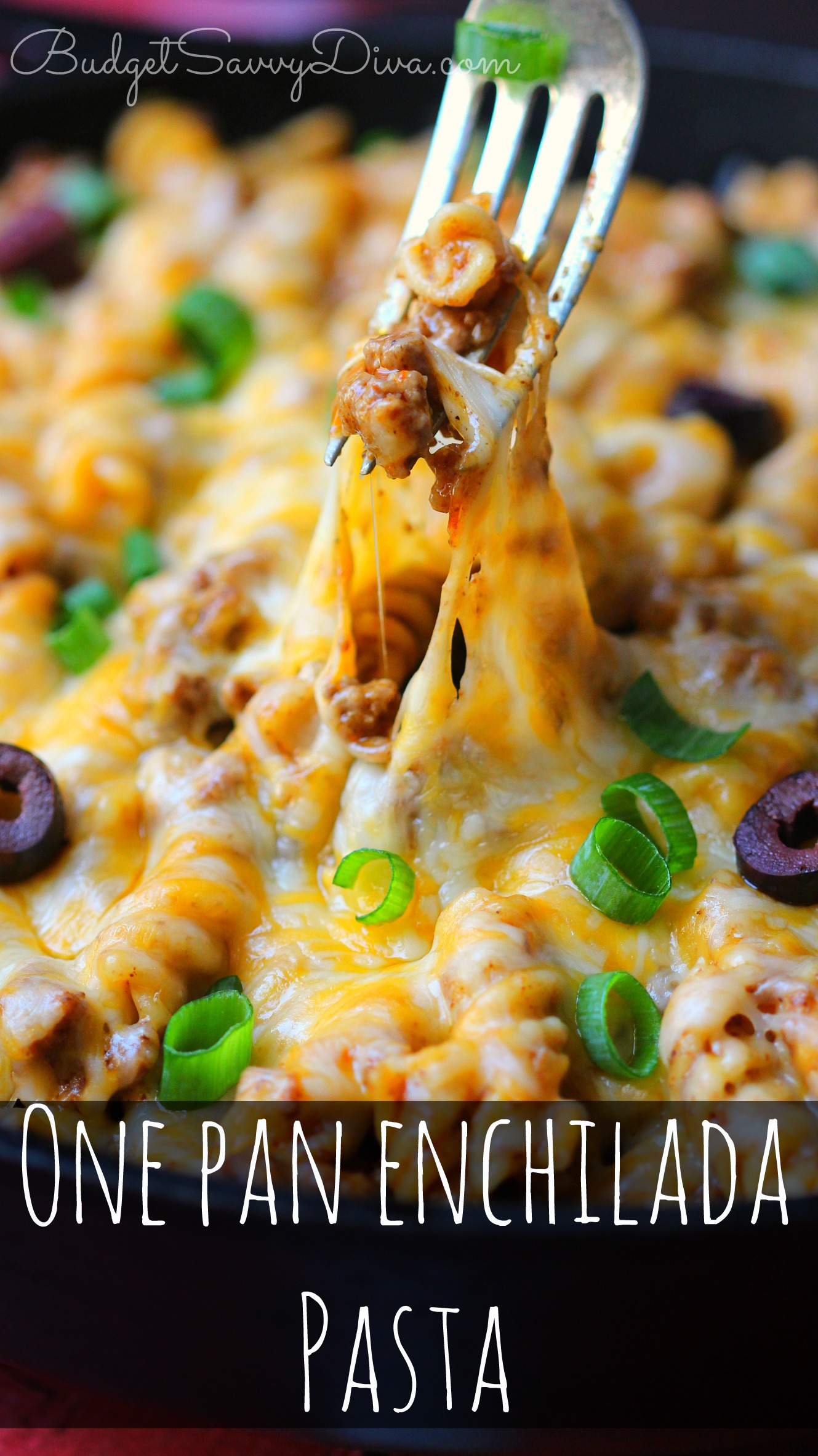 One Pan Enchilada Pasta Recipe  - Budget Savvy Diva-image