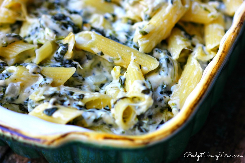 Cheesy Spinach and Artichoke Pasta Recipe