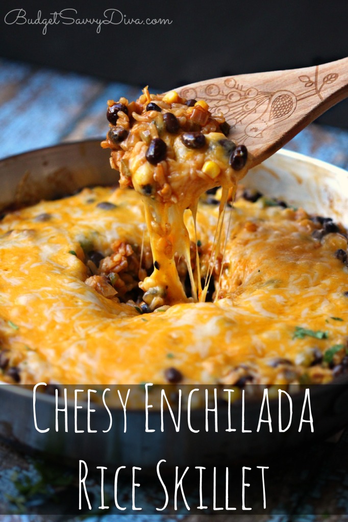 Cheesy Enchilada Rice Skillet Recipe 
