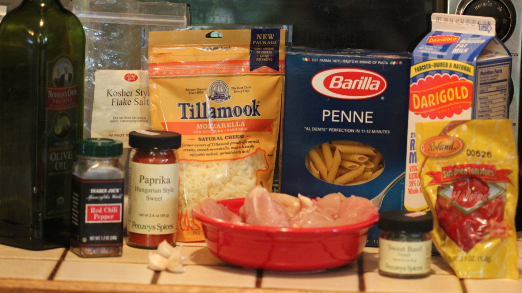 Chicken Mozzarella Pasta with Sun-Dried Tomatoes Recipe 