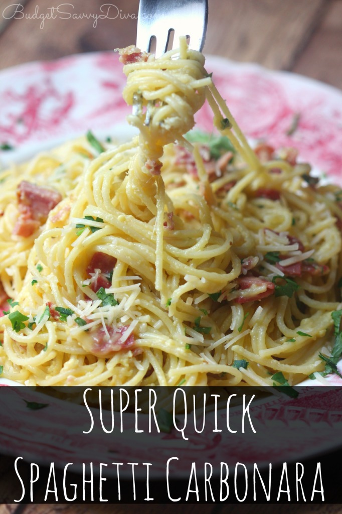 Super Quick Spaghetti Carbonara Recipe 