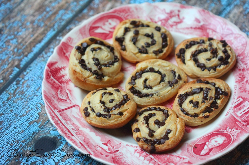 Chocolate Chip Cream Cheese Pinwheels Recipe 