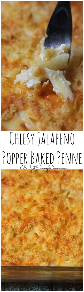 Cheesy Jalapeno Popper Baked Penne Recipe 